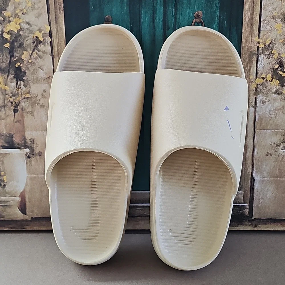 Nike Calm Slide Slides Sandals Slippers Sail FD4116-100   Men's 7 Women's 8